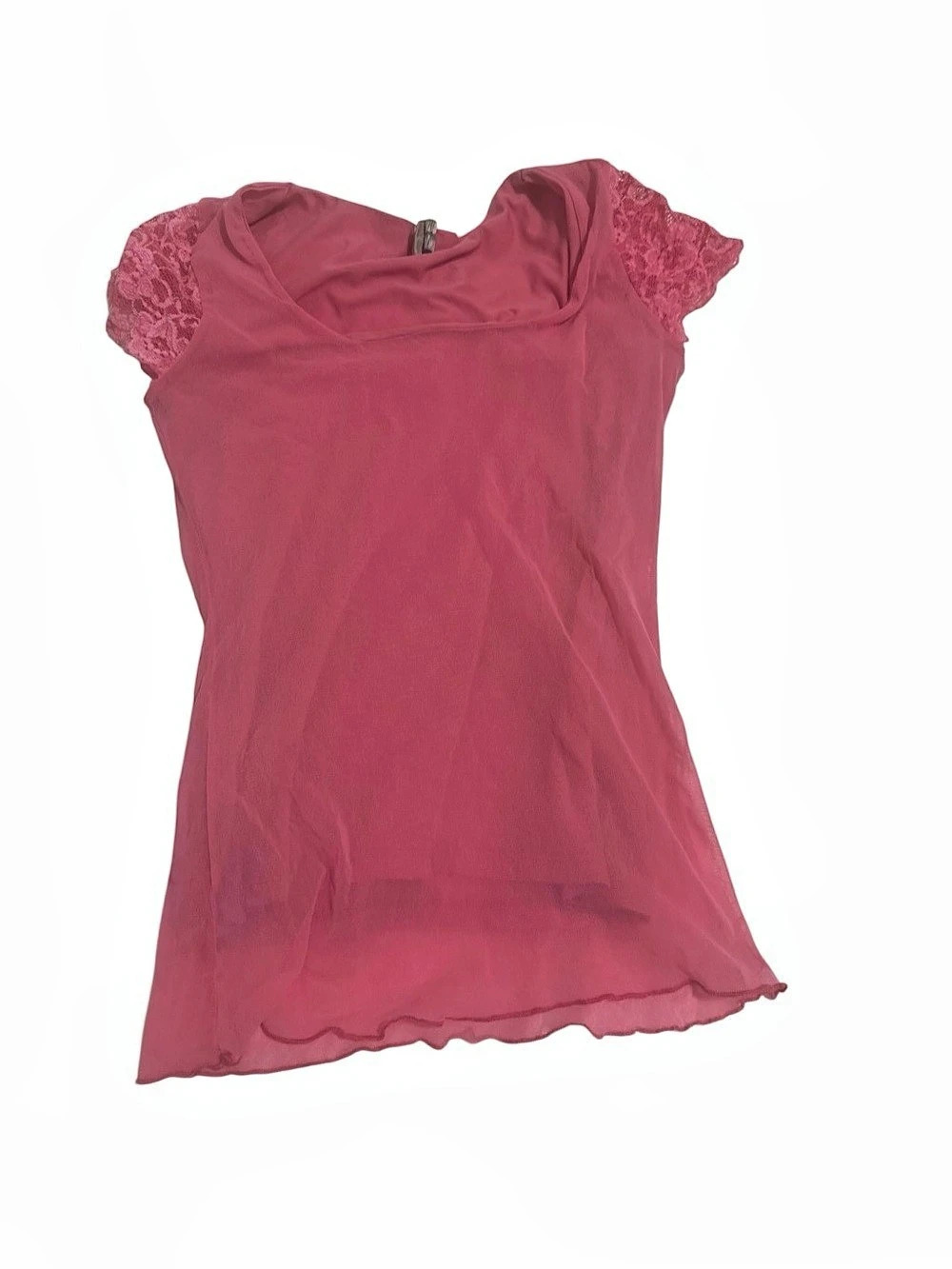 Oltre Made in Italy Pink Cowl Neck Top – Size S